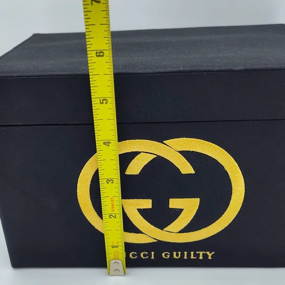 GUCCI Guilty Black & Gold Embroidered Box Lux Gift-Ready Collector Set Bows - Picture 4 of 8